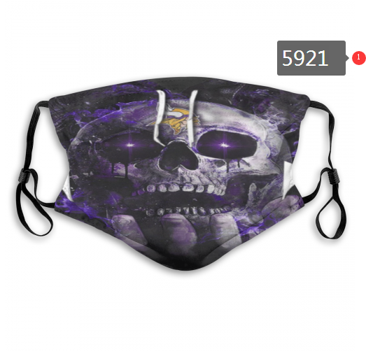 2020 NFL Minnesota Vikings Dust mask with filter->nfl dust mask->Sports Accessory